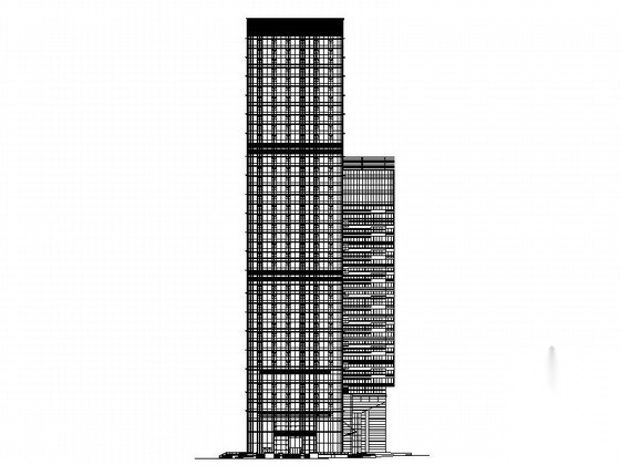 [广东]39层现代风格商业综合体及单体建筑设计施工图