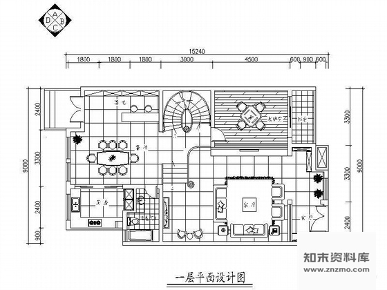 施工图浙江某五层别墅装修图