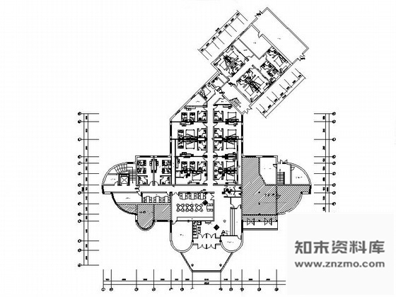 施工图黑龙江某品牌连锁快捷酒店室内装修图