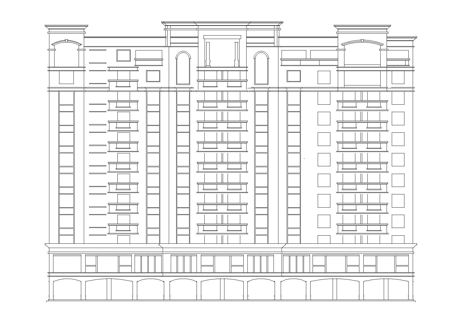 [广州]12层商住建筑施工图