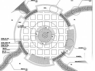 中心小广场园林景观工程施工图