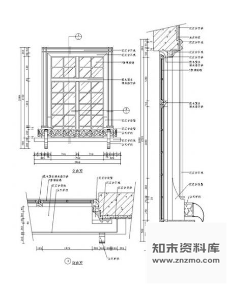 图块/节点西式窗详图3