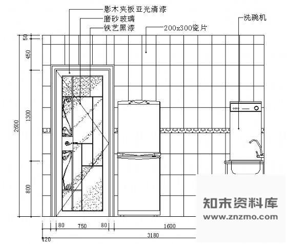 图块/节点厨房立面