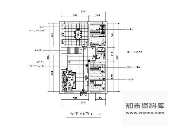 图块/节点三层别墅装修平面设计图