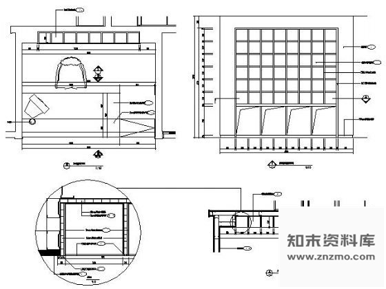 图块/节点更衣接待台详图1 前台