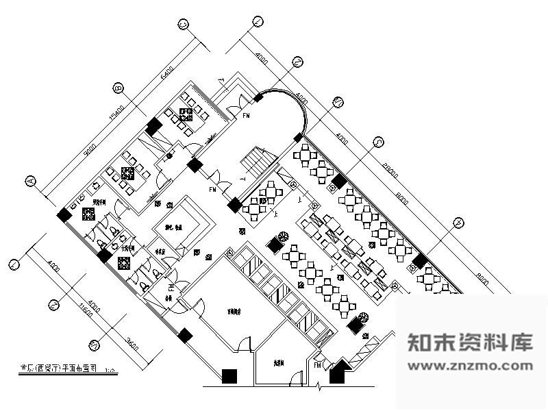 施工图酒店西餐厅装修图