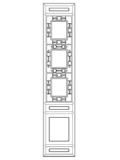 中式隔断屏风图块籍