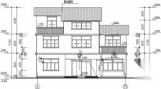 自建3层砌体别墅建筑结构施工图