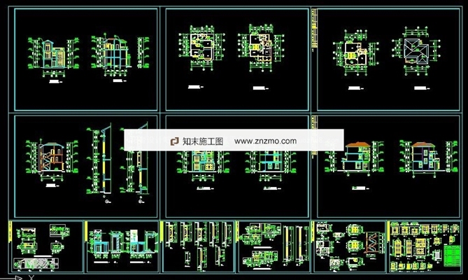 超详细别墅带施工图（可指导施工）