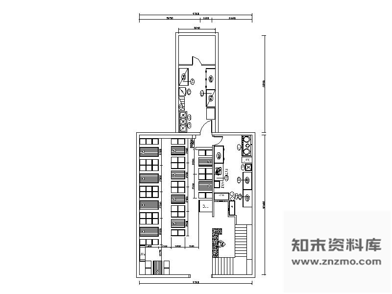 施工图某连锁烤肉店装修图纸