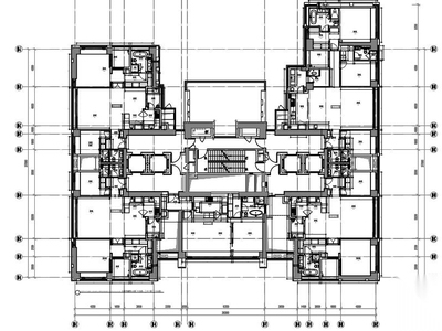 深圳湾悦府南北塔某样板间施工图+物料表 平层