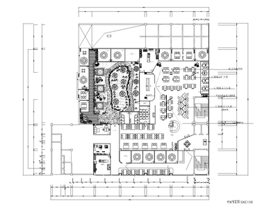 铜锅火锅店装饰设计施工图+3D模型+效果图