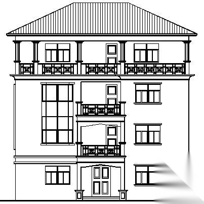 广东东莞某四层住宅别墅建筑施工图