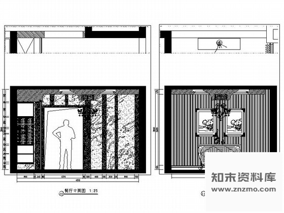 图块/节点重庆某欧式四居室餐厅立面图