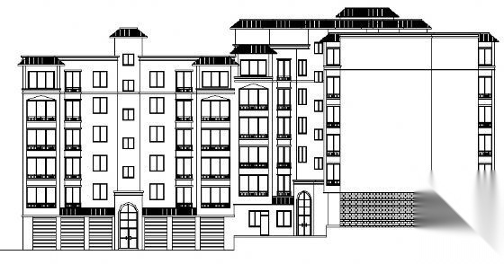 某六层商住楼建筑方案图