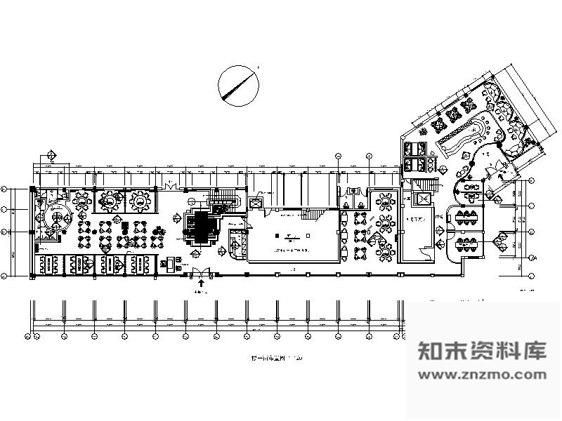 施工图经典中式二层餐厅施工设计方案