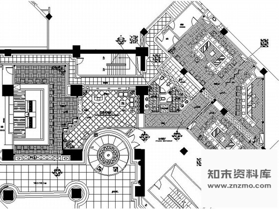 施工图沈阳某酒店东京铁板炉烧馆室内装修图