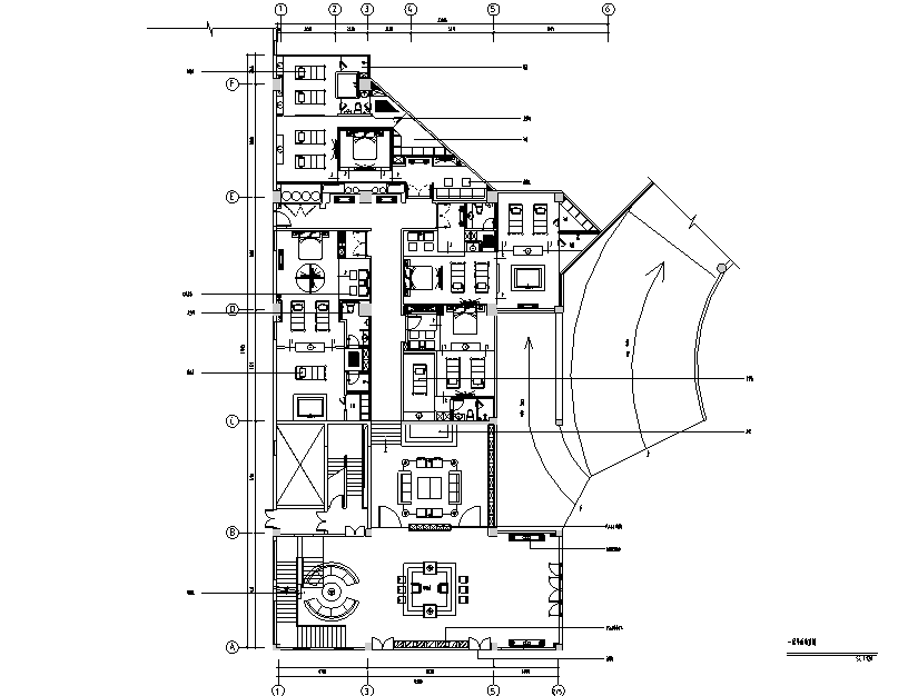 [福建]铭濠酒店会所SPA空间设计施工图（附效果图）