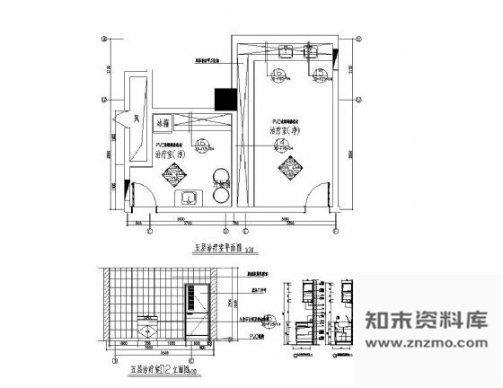 图块/节点治疗室剖面详图