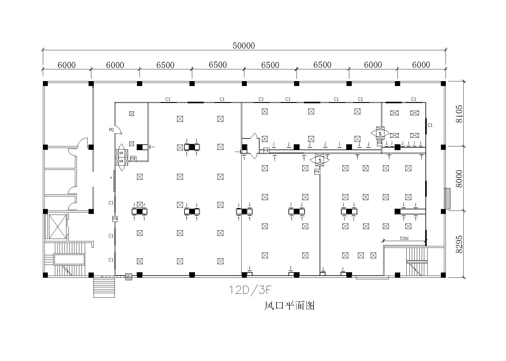 1200平方米某恒温恒湿净化车间空调施工图 建筑暖通