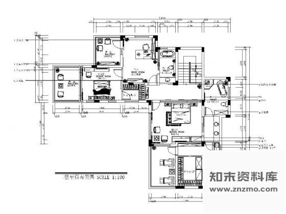 图块/节点双层别墅平面设计图