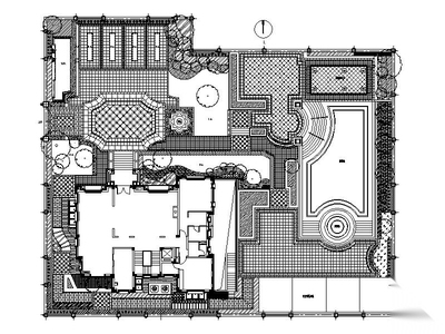 [江苏]特色全套别墅庭院景观施工图