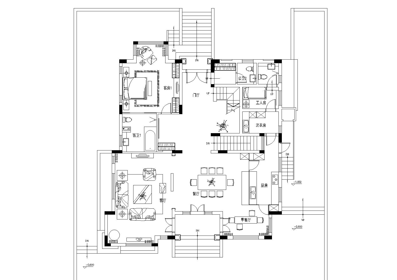 [深圳]高文安_招商华侨城双城样板房施工图 平层