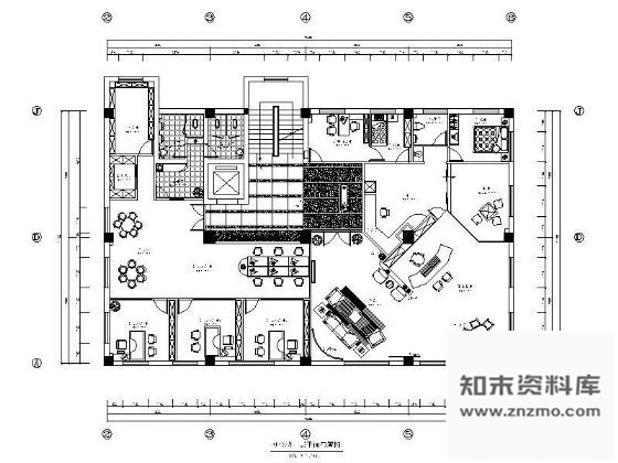 图块/节点办公室平面图