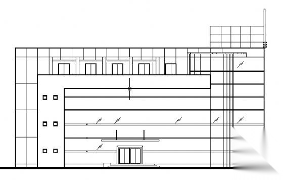 某四层学校教学楼建筑方案图