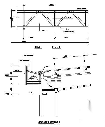 某门式刚架厂房檐沟节点构造详图 节点