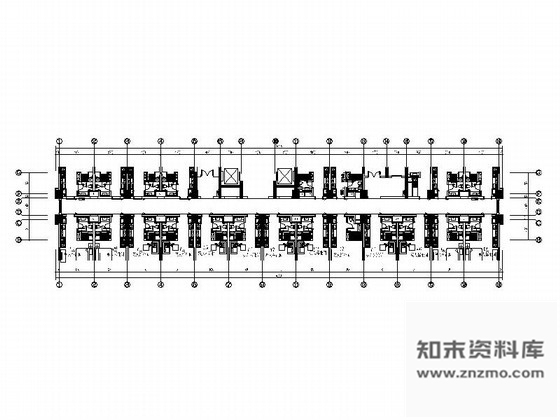 施工图苏州某商务大厦走廊局部装修图