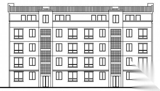 [江西省]某森林假日酒店五层住宅楼建筑方案图