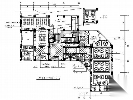 [广东]豪华酒店中式餐厅装修施工图