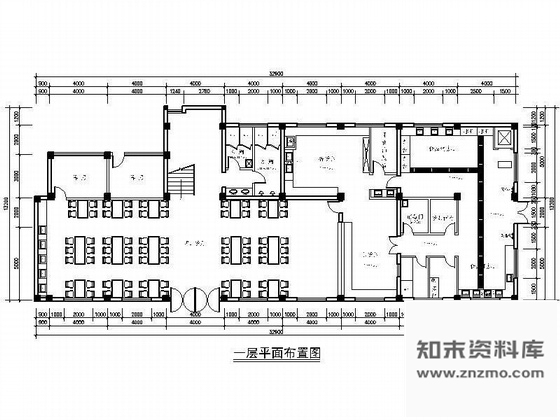 施工图江苏某市供电公司职工食堂装修图