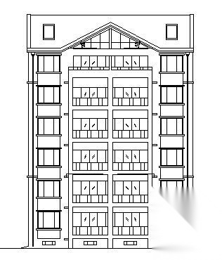 某六层住宅楼建筑方案图