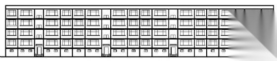 某五层经济住宅楼建筑方案图