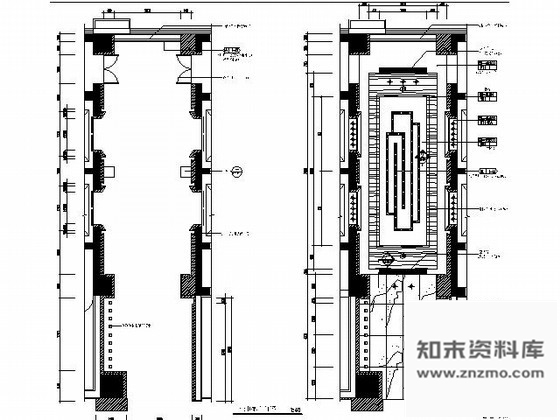 施工图五星酒店首层电梯厅施工图