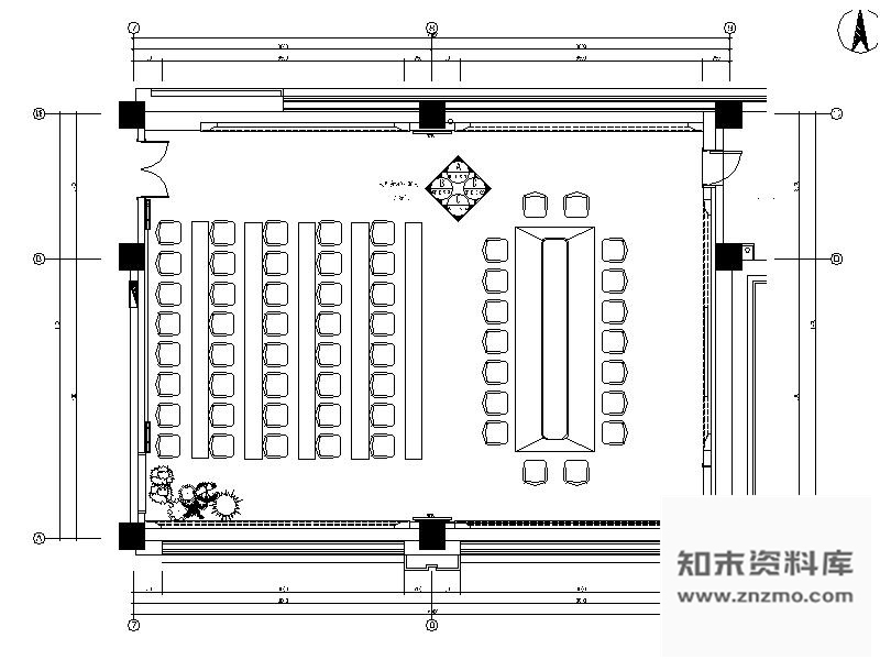 施工图某会议室装修施工图