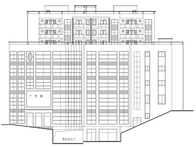 多层大型农贸市场建筑施工图