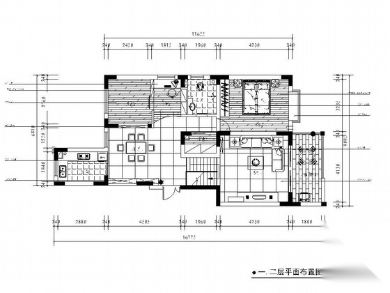 某住宅设计装修图 平层