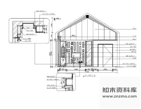 图块/节点样板房电视墙装修详图