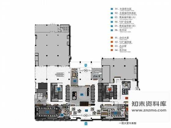 施工图成都高端大气现代大厦办公楼设计方案含效果图