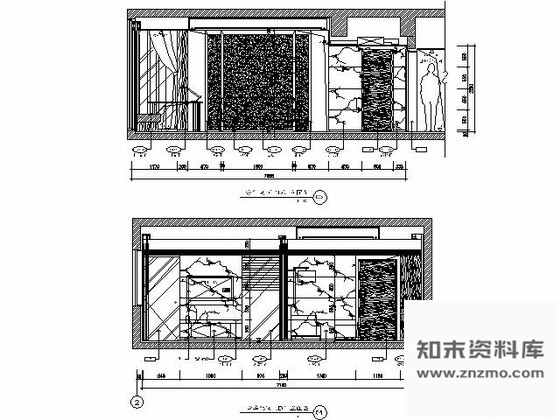 图块/节点酒店豪华套房主立面图Ⅱ