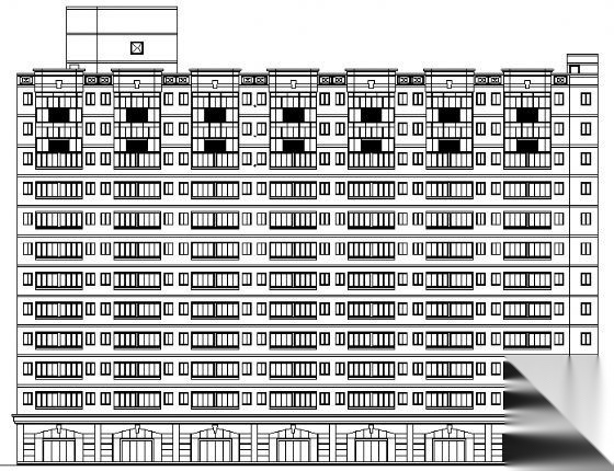 重庆中学教学楼建施图