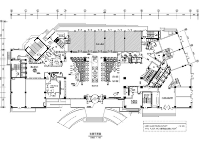 [辽宁]大连凯宾斯基酒店CAD施工图+效果图