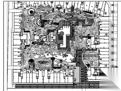 福清某家园小区景观绿化设计施工图