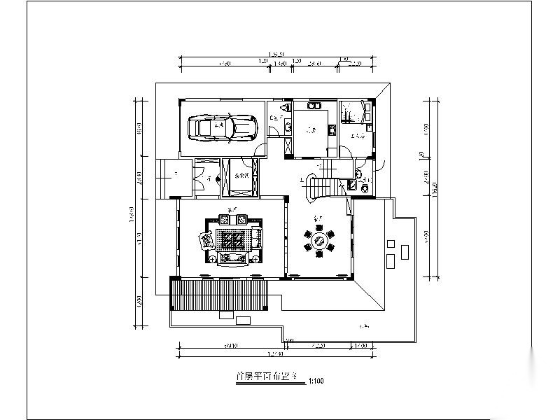 [广州]时尚酷炫3层别墅室内设计施工图（含实景图）