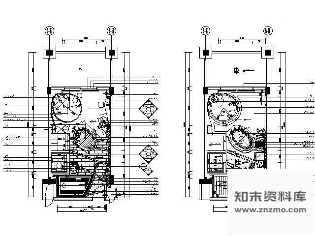 施工图酒店桑拿区各包房设计装修图