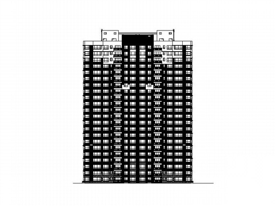 某金海湾二十二层一梯三户住宅楼建筑施工图