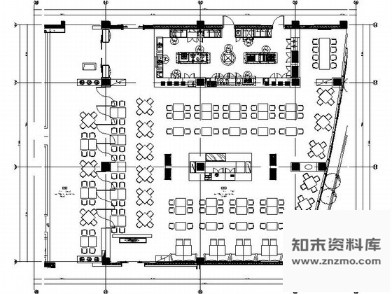 施工图安徽五星级酒店全日制餐厅装修图